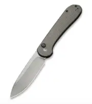 Civivi Elementum C2103C - Dark Green Micarta - 14C28N Stonewashed
