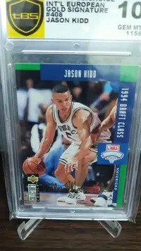 在飛比找Yahoo!奇摩拍賣優惠-1994-95 JASON KIDD 10級 鑑定卡