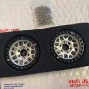 (2) HOTSTORM RC Rims 1.9 Metal Wheel Rim for 1/10 RC Crawler Car