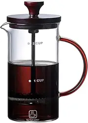 French Pr Coffee Maker 14oz Stainl Steel Heat Borosilicate Glass Coffee Plunger Classic French Pr Coffee & Tea Maker Glass Multicolor One Size