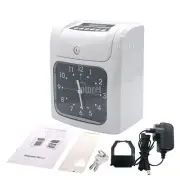 Time Card Machine Employee Time Card Clock w/ 50 Time Cards & Keys & Ribbon