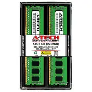 A-Tech 64GB 2x 32GB 1Rx4 PC4-23400R RDIMM DDR4 2933 ECC REG Server Memory RAM