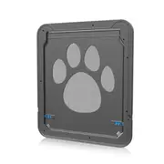 Pet Footprint Pattern Dog Auto Lock / Lockable Gate Cat Safe Flap Window Pet Screen Door, Size: 41x37cm