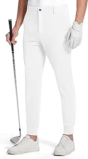 [SERAMY] Men's Golf Joggers Pants Slim Fit Stretch Sweatpants Work Dress Casual Running Pants for Men with 5 Pockets
