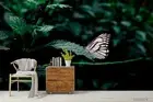 3D Forest Butterfly Wallpaper Wall Mural Removable Self-adhesive 115