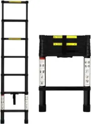 2m Telescopic Ladder Retractable Aluminium Thicken Extension Ladders 6.5FT