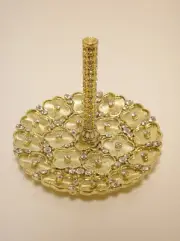 OLIVIA RIEGEL Crystal "Gold Clover" Ring Holder