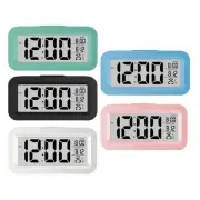 Modern LCD Alarm Clock with Gradual Alarm Sound and Temperature Detection