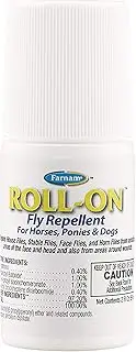 Farnam Roll-On Fly Repellent | for Horses, Ponies and Dogs | 2 oz