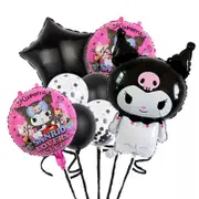 8pcs Kuromi Theme Balloon Set Kids Children Birthday Decoration