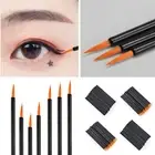 50pcs/set Eyeliner Pen Brush Black Handle Fashion Black Handle Eyeliner Wand Pp