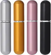 KEAIYYJ- Perfume Travel Refillable Spray Bottle Cologne Atomizer Mini Small Pocket Size Refill Dispenser Portable Sprayer Empty Container 5 ml 4 Pack