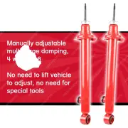 2x Rear KYB AGX Adjustable Shock Absorbers for Nissan 200SX S14 SR20DET 2.0 I4