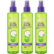 Garnier Fructis Style Curl Shape Defining Spray Gel for No Frizz, 8.5 Fl Oz, 3 C