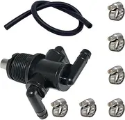 1 PC Automotive Fuel Tank 3 Way Fuel Switch, 2.76" x 1.77" Fuel Shutoff Valve Switch, Standard Replacement 7052161, Compatible with Polaris ATV Sportsman 335 325 330 400 500 600 700 (Black)