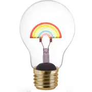 Flea Market Rechargeable Desktop Neon Globe (Rainbow)