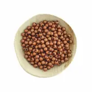 Round Acrylic Beads 6mm - Saddle Brown - 100 Beads - BD2771