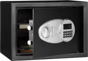 Steel Security Safe and Lock Box with Electronic Keypad - Secure Cash, Jewelry,