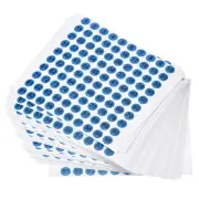 Round Number Stickers, 10mm Dia Number 1-100 Coated Paper Label 50 Sheets Blue