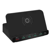 10W Qi Wireless Charger for Iphone X XS MAX Multi USB Quick Charge 3.0 Fast Chargeur For Samsung S9