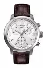 Tissot Men's PRC 200 White Dial Brown Leather Strap Watch T055.417.16.017.01