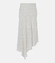 [Veronica Beard] Veronica Beard Rosemary polka-dot silk-blend midi skirt AU 20 blue
