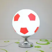 1 PC Kids Boy Football Decorative Bedside Desk Table Lamp Red Black Blue
