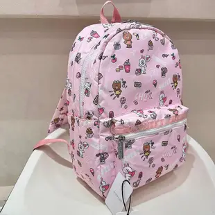 小Z代購#LeSportsac x Line friends 降落傘防水包 多夾層 雙肩後背包 3401 輕量