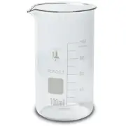 100ml Beaker, Tall Form, Boro. 3.3 Glass, Graduated (Case 192)