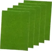 5Pcs Artificial Turf DIY Grass Mat for Micro Landscape Decor Durable Cuttable Fake Lawn for Sand Table Models for Miniature Gardens and Themed Displays