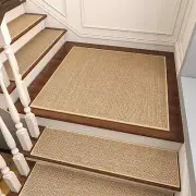 Non Slip Stair-Treads Matching-Mat for Wooden Steps, Square Rubber Backing Non S