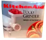Kitchen Aid Food Grinder Stand Mixer Attachment Model FGA White