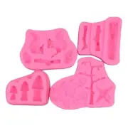 Chocolate Squirrels Acorn Fondant Mold Fruit-Pineapple Cake Dessert Baking Tool