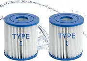 CYXG Type I Pool Filter Cartridges Pool Filters Type I, Cartridge for Above Ground Pool Filter, Cartridge Accessory for Use in 300 Gallon Easy Set Pool Filter Pump 2 Pcs