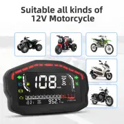 LCD Digital Universal Motorcycle Odometer Speedometer Tachometer 14000RPM Gauge