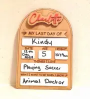 Personalised Name Reusable My First Day My Last Day of School White Board Custom