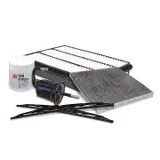 Sakura Front Wiper Blades & Filter Service Kit for Toyota Landcruiser KZJ120R