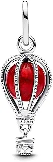 [PANDORA] Moments Hot Air Balloon Murano Glass Charm Pendant Made of Sterling Silver, Compatible Moments and ME Bracelets, 798064C01