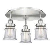 Innovations Lighting 916-3C-9-17 Canton Flush Canton 3 Light 17"W - Nickel