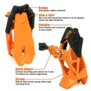 Versatile Gripper Mount for GoPro or DJI Osmo Action Camera - Action Orange