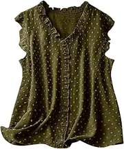 [neogor] New Summer V-Neck top with Wool Ball Fabric Sleeveless Vest and Chest Saving Design