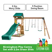 Lifespan Kids Birmingham Play Centre Set with 2.2m Green Slide
