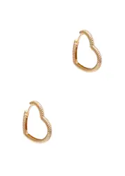 Yvonne Leon Creole Coeur 9kt Gold Hoop Earrings ONE SIZE