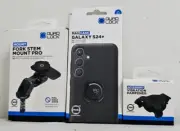 QUAD LOCK KIT GALAXY S24 PLUS MAG Case, Dampener, FORK STEM Mount Pro *EXPRESS*