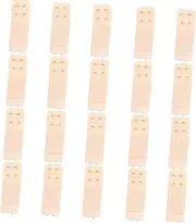 [FOMIYES] 20Pcs Adjustable Extender Straps with Hooks Rows for Comfortable Fit Durable Elastic Metal Hooks for Bras Easy to Use Extension Buckles