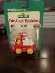 sesame street die cast car Big Bird Fire Truck