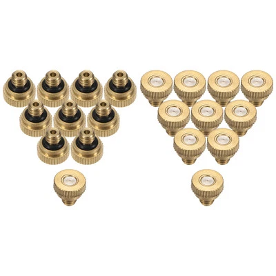20pcs Brass Misting Nozzle 0.2mm Orifice 10/24 UNC for Cooling System