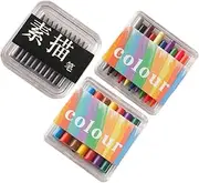 Mini Crayon Pencils Set 3 Boxes for Miniature House Decor Creative Play