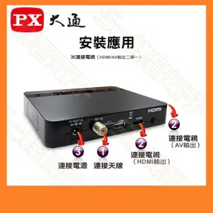 【祥昌電子】免運/現貨 PX 大通 HD-8000 高畫質數位電視接收機 機上盒 1080P 多媒體 影音教主III