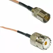 USA-CA RG316 DVB TV Pal Female to SO239 UHF FEMALE Coaxial RF Pigtail Cable